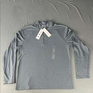 Calvin Klein Collection Men's Large Steel Blue Long Sleeve Shirt